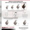 Service Caster 8 Inch Kingpinless High Temp Phenolic Wheel Swivel Top Plate Caster SCC SCC-KP30S820-PHRHT - alternate 6